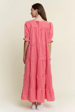 Load image into Gallery viewer, J.nna - Picnic Tiered Maxi Dress in Red Gingham