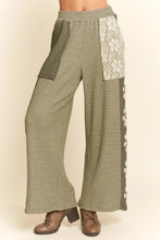 Load image into Gallery viewer, Davi & Dani - Milli Mix Matched Flower Patch Sweatpants - Sage