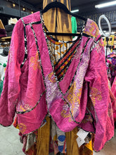 Load image into Gallery viewer, Indi and Sai - Kantha 2Fer Crisscross Long Slvv Top One Size