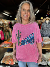 Load image into Gallery viewer, Turquoise Haven - Howdy Fence Line Tee