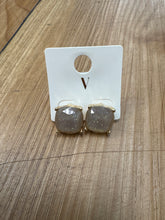 Load image into Gallery viewer, The King Collection - Large Square Studded Earrings