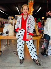Load image into Gallery viewer, HCB - Nutcracker Zip-Up Knit Cardigan Sweater