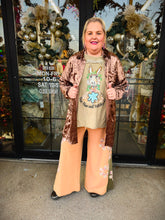 Load image into Gallery viewer, J.NNA - Crushed Velvet Button Front Loose Fit Shirt Dress