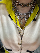 Load image into Gallery viewer, HC - Gold Pearls Lariat 40"