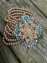 Load image into Gallery viewer, A Rare Bird- Cross 9 Strand Pearl Bracelet