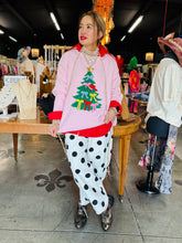 Load image into Gallery viewer, HCB - Christmas Tree Bow Appliqué Cozy Knit Sweater