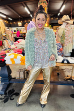 Load image into Gallery viewer, METALLIC BOOTCUT PANT - GOLD
