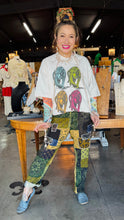 Load image into Gallery viewer, Patchwork Linen Harem Pants