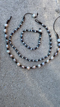 Load image into Gallery viewer, HC - Occean Love Black/White Pearls Bracelet