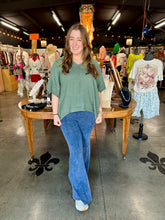 Load image into Gallery viewer, Karamel Collection - Linen V Neck Top With Pockets
