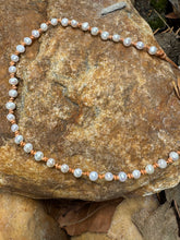 Load image into Gallery viewer, HC - Love All Over White Pearls Necklace 14" -18”