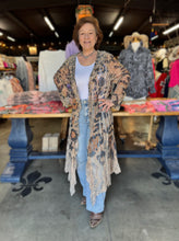 Load image into Gallery viewer, Origami - Lightweight Floral Lace Ruffle Duster with Sparkles - Leo