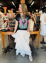 Load image into Gallery viewer, Linen Ruffle Tier Skirt