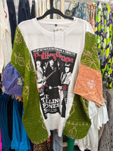 Load image into Gallery viewer, Indi and Sai - Upcycle Kantha Band Tee One OF The Kind