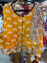 Load image into Gallery viewer, Indi and Sai - Kantha Sleeveless Button Top One Size