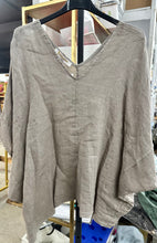 Load image into Gallery viewer, Karamel Collection - Linen V Neck Top With Pockets