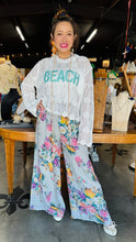 Load image into Gallery viewer, Palazzo Linen Flower Pant