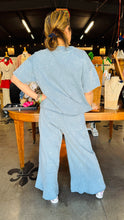 Load image into Gallery viewer, BoBo Mineral Wash Boho Ruffle Cargo Pants