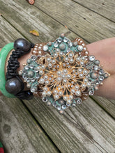 Load image into Gallery viewer, A Rare Bird- Cross 9 Strand Pearl Bracelet