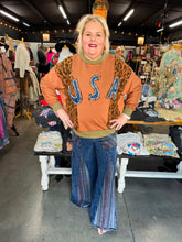 Load image into Gallery viewer, J. Her - Mineral Wash Striped Detail Flare Pants