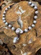 Load image into Gallery viewer, HC - Rain Trop Silver Pearl Necklace