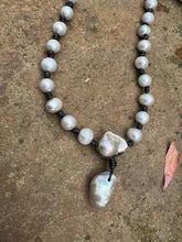 Load image into Gallery viewer, HC - Rain Trop Silver Pearl Necklace