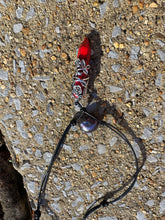 Load image into Gallery viewer, HC - Black Pearls Red Stone Necklace