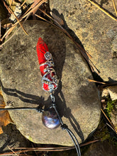 Load image into Gallery viewer, HC - Black Pearls Red Stone Necklace