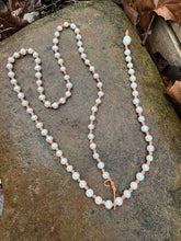 Load image into Gallery viewer, HC -White Pearls Lariat 50"