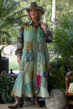 Load image into Gallery viewer, Jaded Gypsy - Patchwork Sunrise Duster - Teal