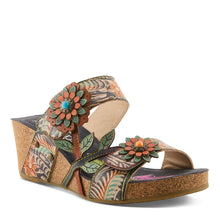 Load image into Gallery viewer, L'ARTISTE MOAI SANDALS - Navy Multi
