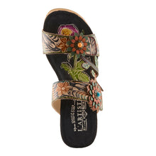 Load image into Gallery viewer, L'ARTISTE MOAI SANDALS - Navy Multi