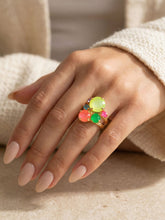 Load image into Gallery viewer, SORRELLI - Crystal Assorted Rounds Stacked Ring Ring in Candy Carnival