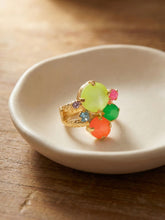 Load image into Gallery viewer, SORRELLI - Crystal Assorted Rounds Stacked Ring Ring in Candy Carnival