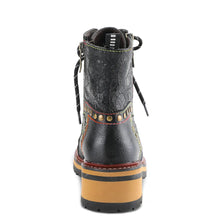 Load image into Gallery viewer, L'ARTISTE - RUGUP BOOTIES - Black Leather Combo
