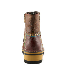Load image into Gallery viewer, L'ARTISTE - RUGUP BOOTIES - Brown Leather Combo