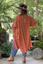 Load image into Gallery viewer, Jaded Gypsy - Meadow Strolls Duster - Peach Floral