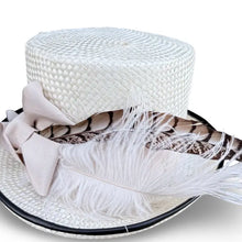 Load image into Gallery viewer, HC Hat - Abigail - Straw Coachman Hat