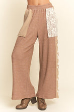Load image into Gallery viewer, Davi & Dani - Milli Mix Matched Flower Patch Sweatpants - Mocha