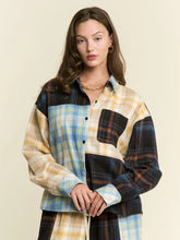 Load image into Gallery viewer, J.NNA - Multicolor Plaid Button Down Top
