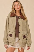 Load image into Gallery viewer, J.nna - The Outlaw Sherpa-Collar Denim Jacket PREODER SHIP 10/15