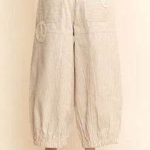 Load image into Gallery viewer, Davi & Dani - Peace Sign Pinstripe Palazzo Pants