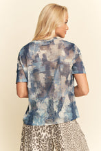 Load image into Gallery viewer, Davi & Dani - Short Sleeve Cover Up Mesh Top Lightweight