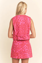 Load image into Gallery viewer, Davi & Dani - Leopard Vest Pink