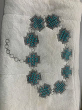 Load image into Gallery viewer, Turquoise Cross Belt