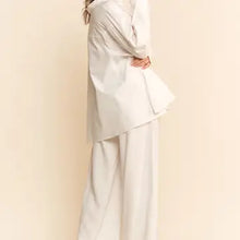 Load image into Gallery viewer, Davi & Dani - White  Blouse Button Long Sleeve Shirts
