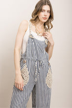 Load image into Gallery viewer, Bluevelvet - Stripe Floral Overalls