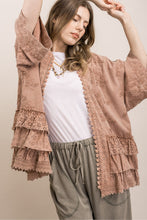 Load image into Gallery viewer, EMBROIDERED RUFFLE TOP