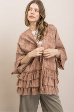 Load image into Gallery viewer, EMBROIDERED RUFFLE TOP