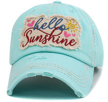 Load image into Gallery viewer, Hello Sunshine Washed Vintage Ballcap